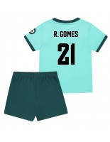 Wolves Rodrigo Gomes #21 Bortedraktsett Barn 2025-26 Korte ermer (+ bukser)